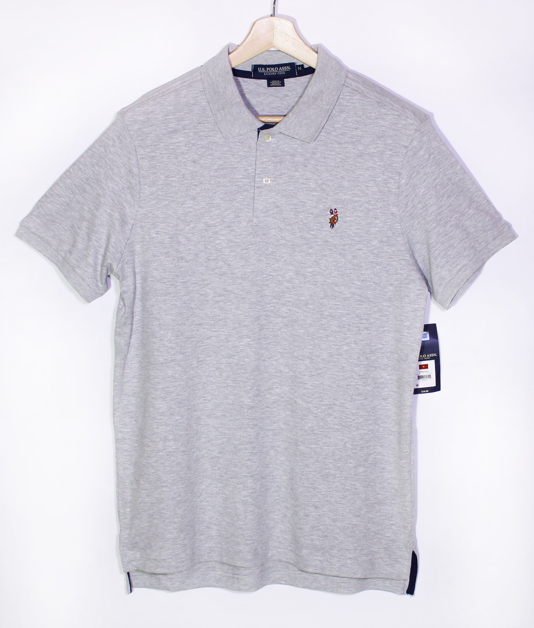 Grey U.S. Polo Assn. Small Logo