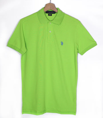 Green U.S. Polo Assn. Small Blue Logo