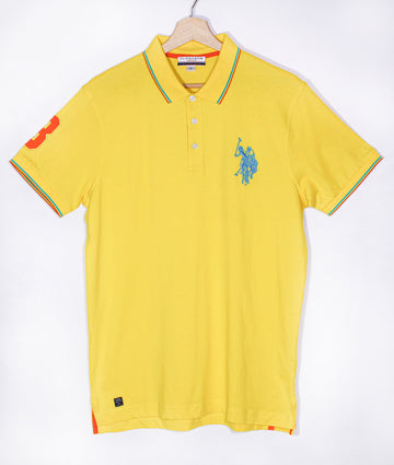 Yellow U.S. Polo Assn. Turquoise Navy Logo