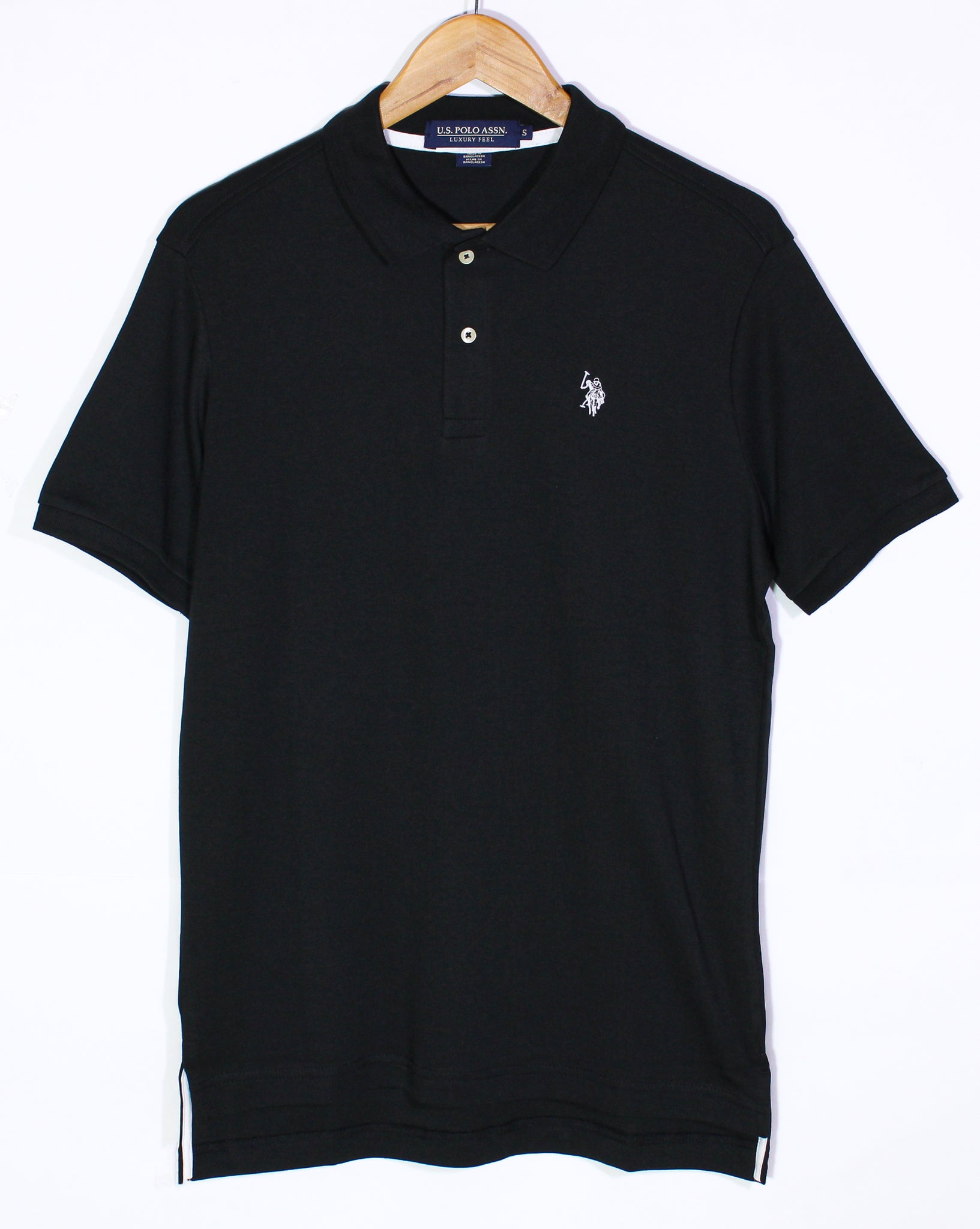 Black U.S. Polo Assn. Small White Logo