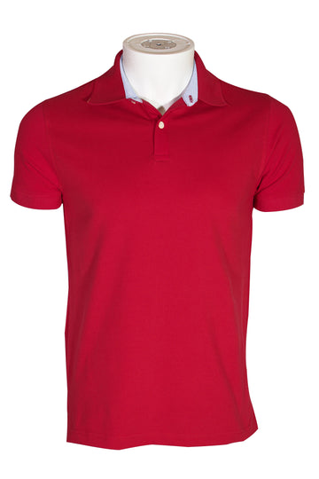 Red Tommy Hilfiger Polo Short Sleeve Shirt