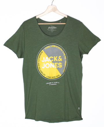 Jack & Jones Olive Printed T-Shirt