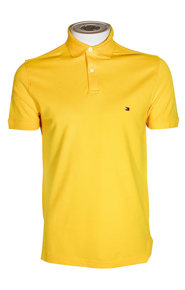 Yellow Tommy Hilfiger Polo Short Sleeve Shirt