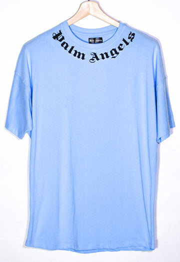 Sky Blue Palm Angels Oversize Short Sleeve