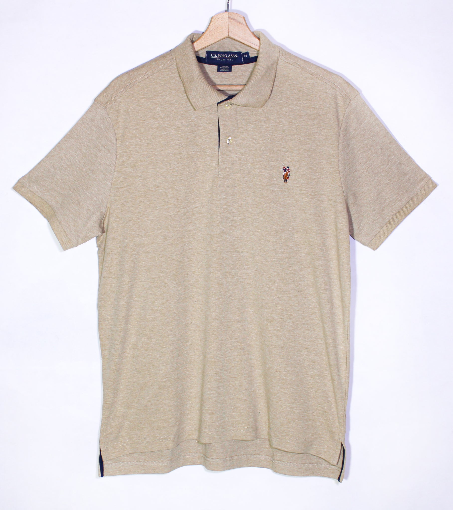 Beige U.S. Polo Assn. Small Logo