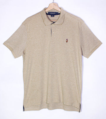 Beige U.S. Polo Assn. Small Logo