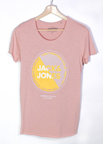 Jack & Jones Pink Printed T-Shirt