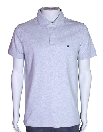 Grey Tommy Hilfiger Polo Short Sleeve Shirt