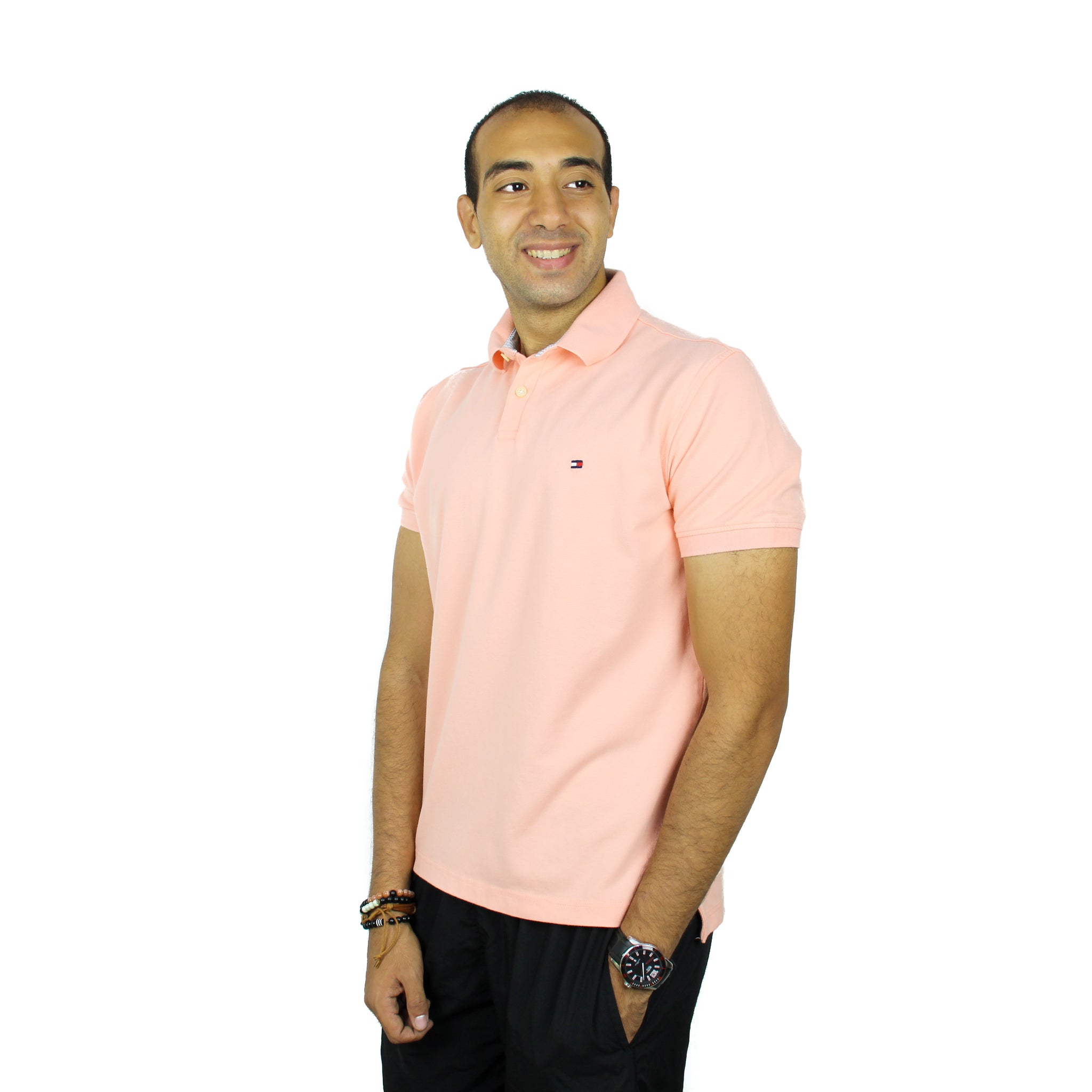 Rose Pink Tommy Hilfiger Polo Short Sleeve Shirt