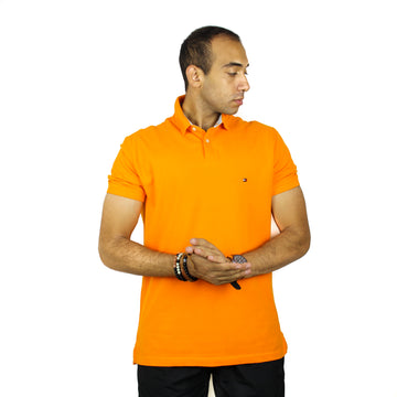 Orange Tommy Hilfiger Polo Short Sleeve Shirt