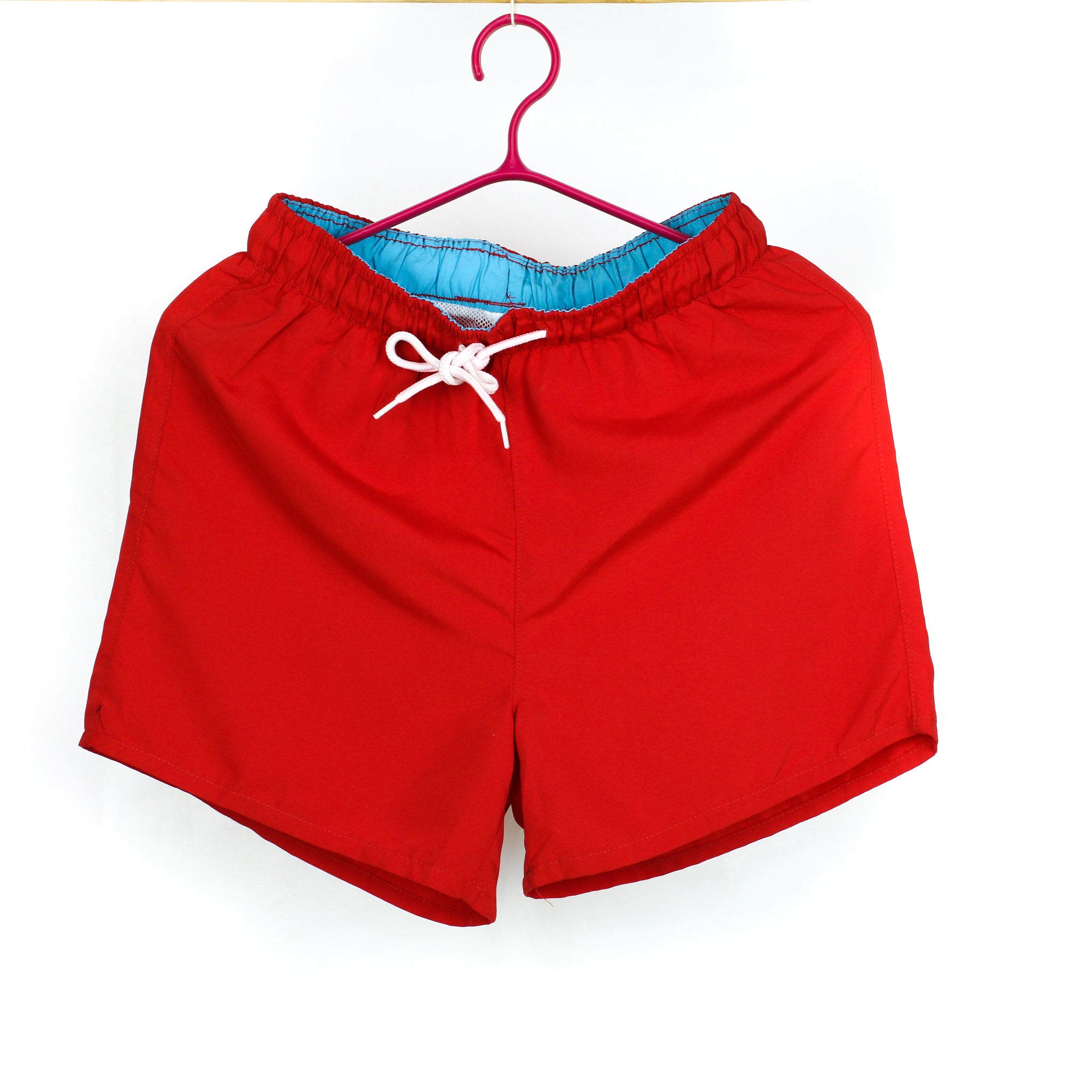 Plain Red Swim Shorts