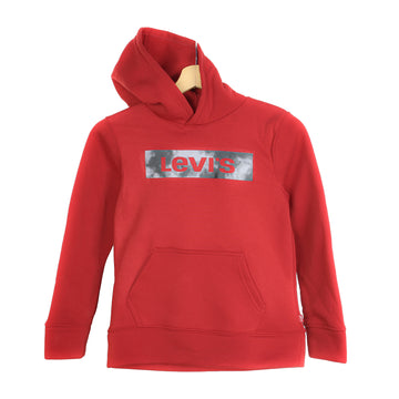 Kids Levi's Red Basic Sweatshirt Front logo