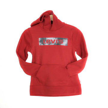 Kids Levi's Red Basic Sweatshirt Front logo