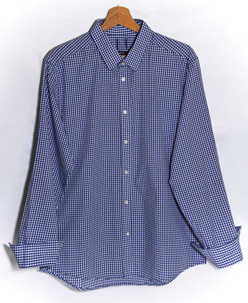 H&M Navy Polka Dots Long Sleeve Shirt